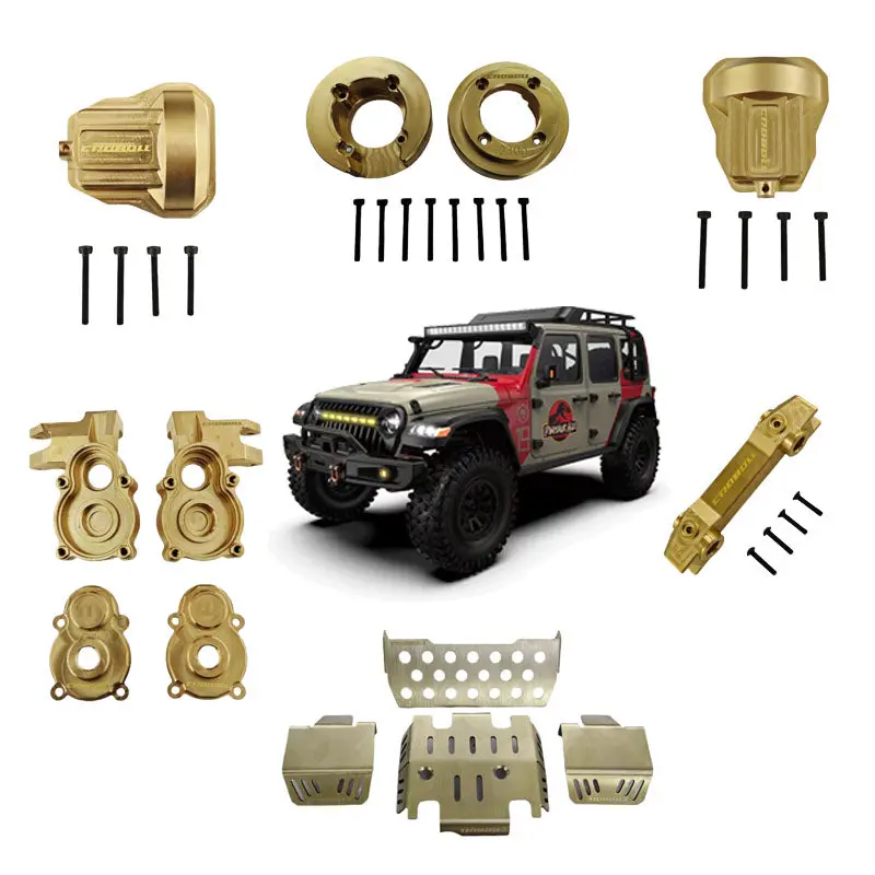 Rlaarlo Mk-07 1/7 Rc Climbing Off-Road Vehicle Car Upgrade Chassis Armor Brass Counterweight 1