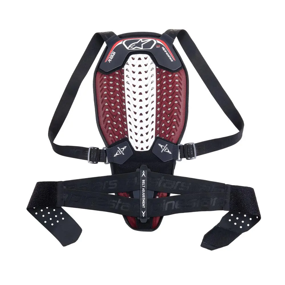 Nucleon Plasma Back Protector With Strap - Black White Red 1