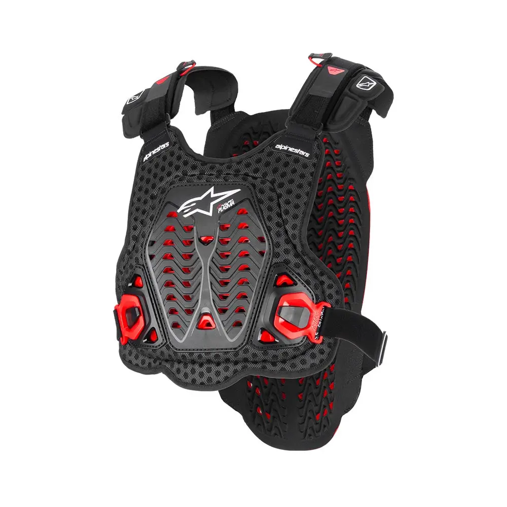 A-5 Plasma Chest Protector - Black Red White 1