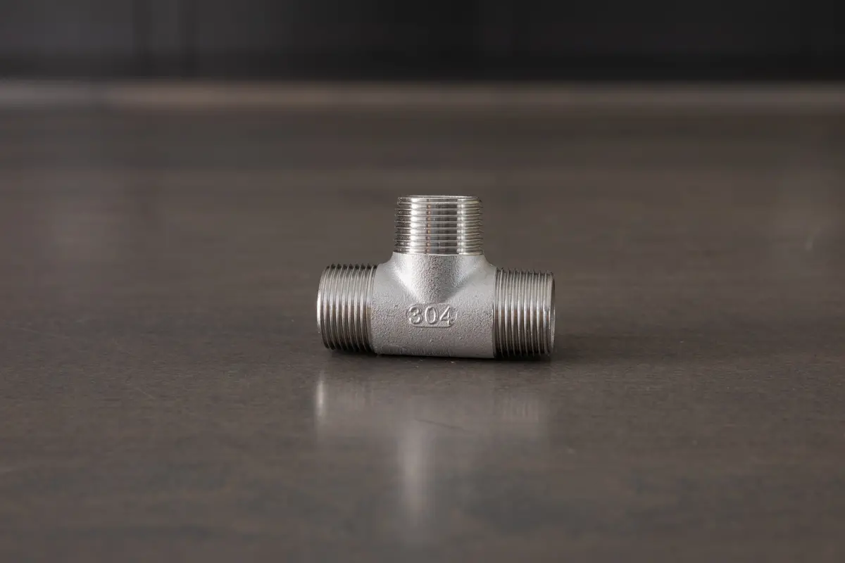 Stainless Steel 3/4" Npt Male Tee 1