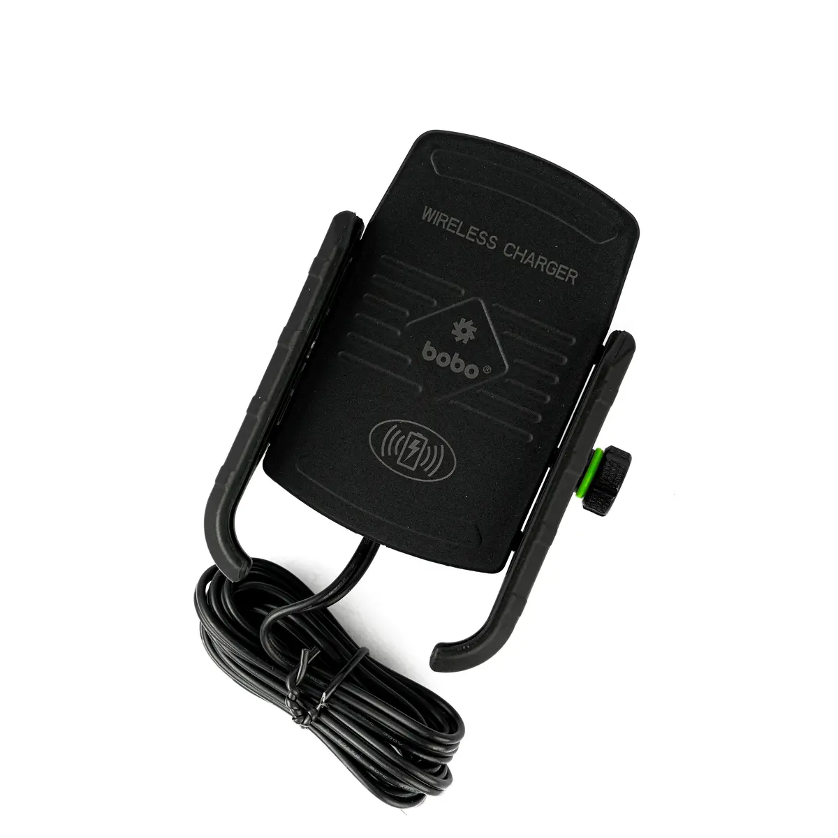 Bobo Bm6 Jaw-Grip Bike Phone Holder (With Fast 15W Wireless Charger) Motorcycle Mobile Mount 1