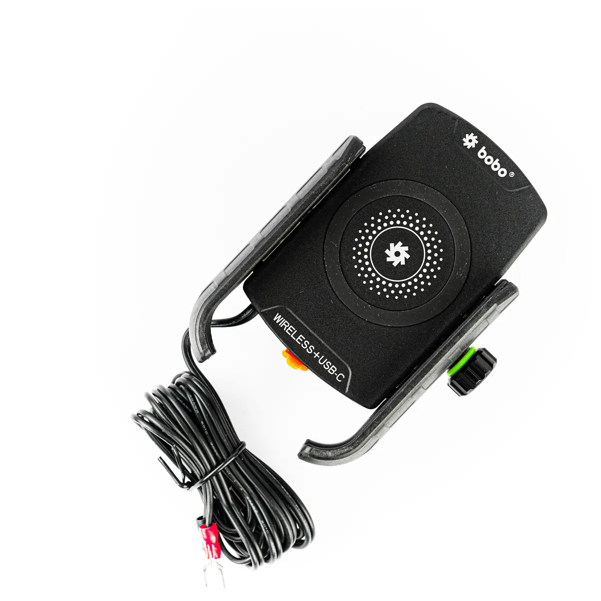 Bobo Bm12 Bike Phone Holder (With Fast 15W Wireless Charger & Usb-C Input/Output Port) Motorcycle Mobile Mount 1