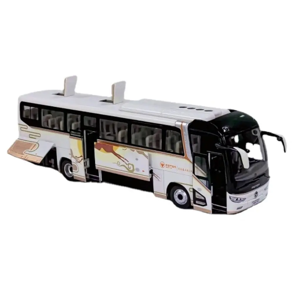 1:36 Luxury Tour Bus Alloy Model Light Version 1
