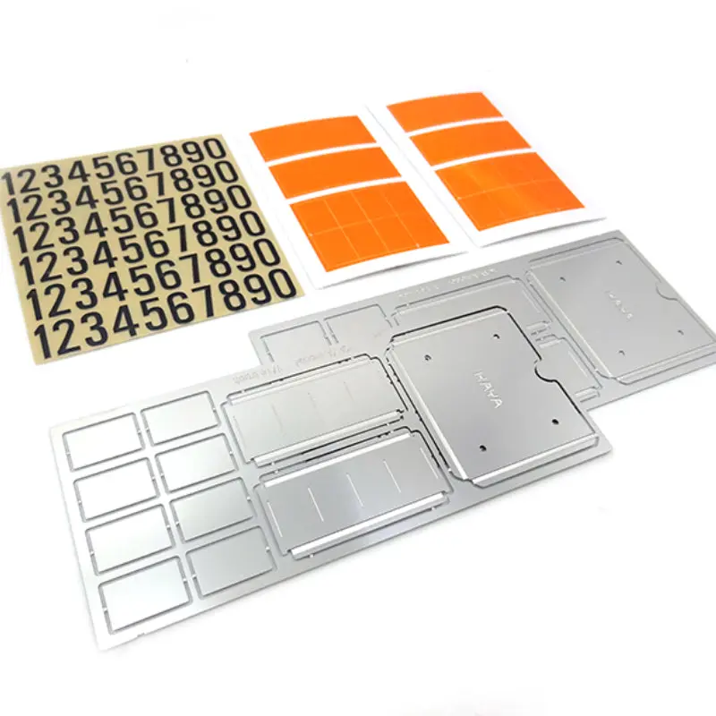 Miniature Transport Warning Signs For 1/14 Tamiya Rc Tractor Truck 1