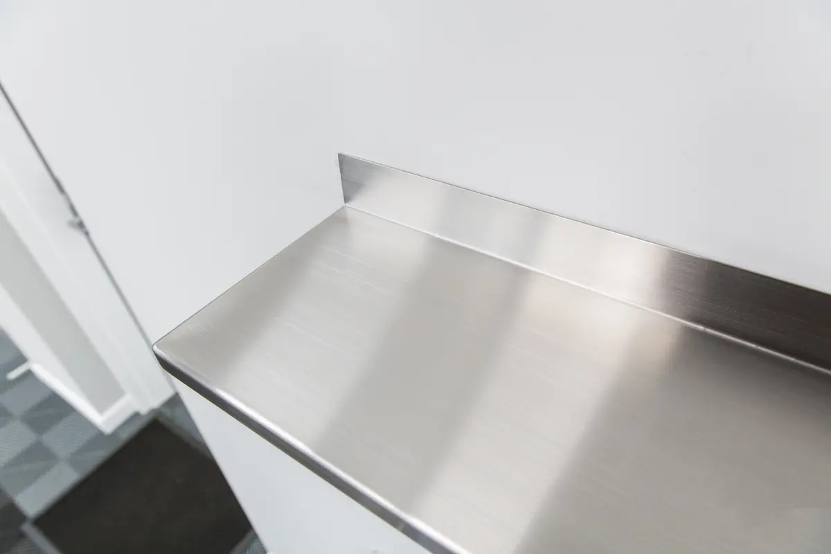 18" X 8" Stainless Steel Pressure Washer Shelf 1
