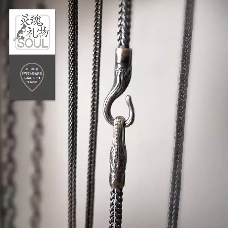 925 Silver Pendant With Mini Tritium Tube For Vintage Necklace 4