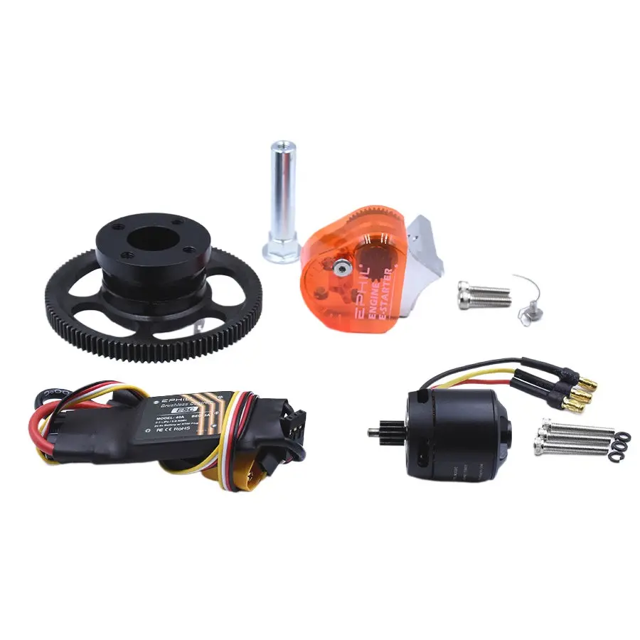 Ephil X/Xg Series 76Cc-T Rc Fixed Wing Aircraft Engine Engine Electric Start Upgrade Kit 1