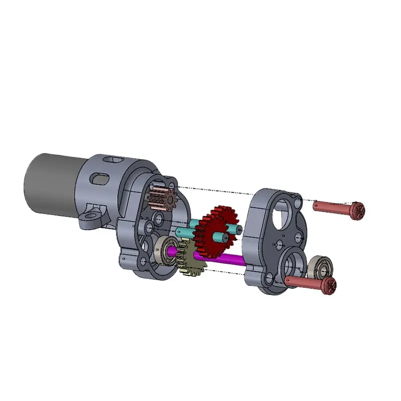 1/87 Statically Modified Rc Central Gear Motor Gearbox 6Mm 1