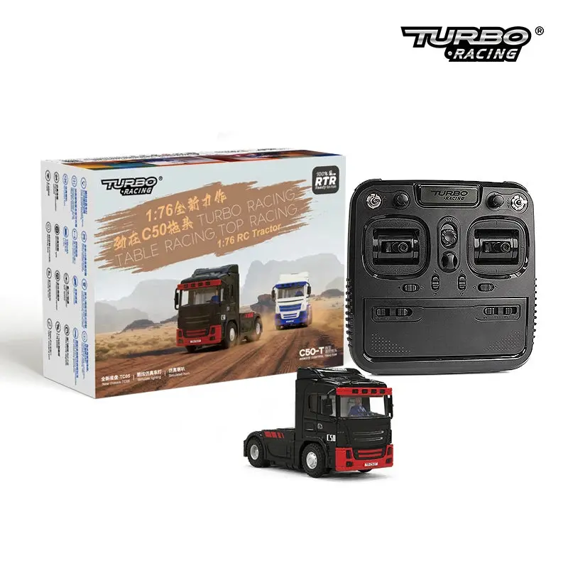 1/76 Turbo Racing C50-T  Remote Control Container Truck Rtr 2