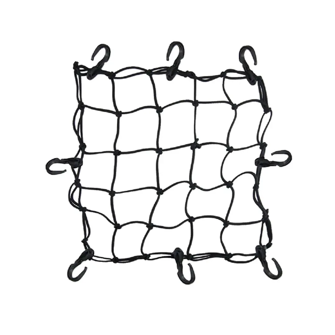 Mototech Flexi Hook Bungee Net - 15"X12" - Black 1