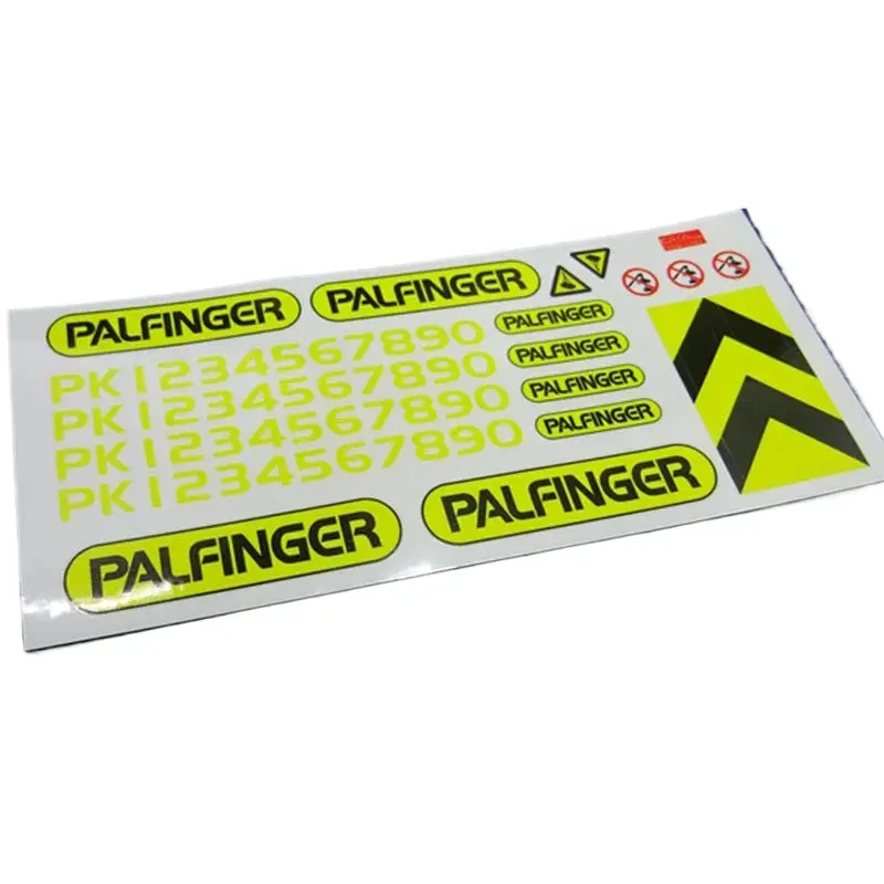 1/14 Lesu Tamiya Rc Tipper Meiller Palinger Crane Model Sticker 1