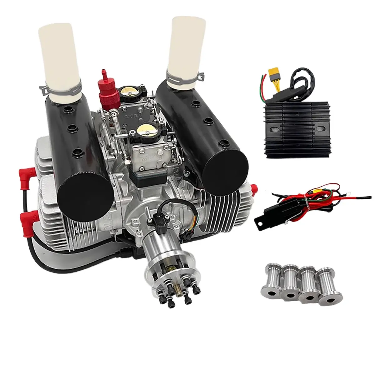 Dle400 Engine With Starter 400W Power Generation Dc14v Output Air-Cooled For Rc Fixed Wing Aircraft 1