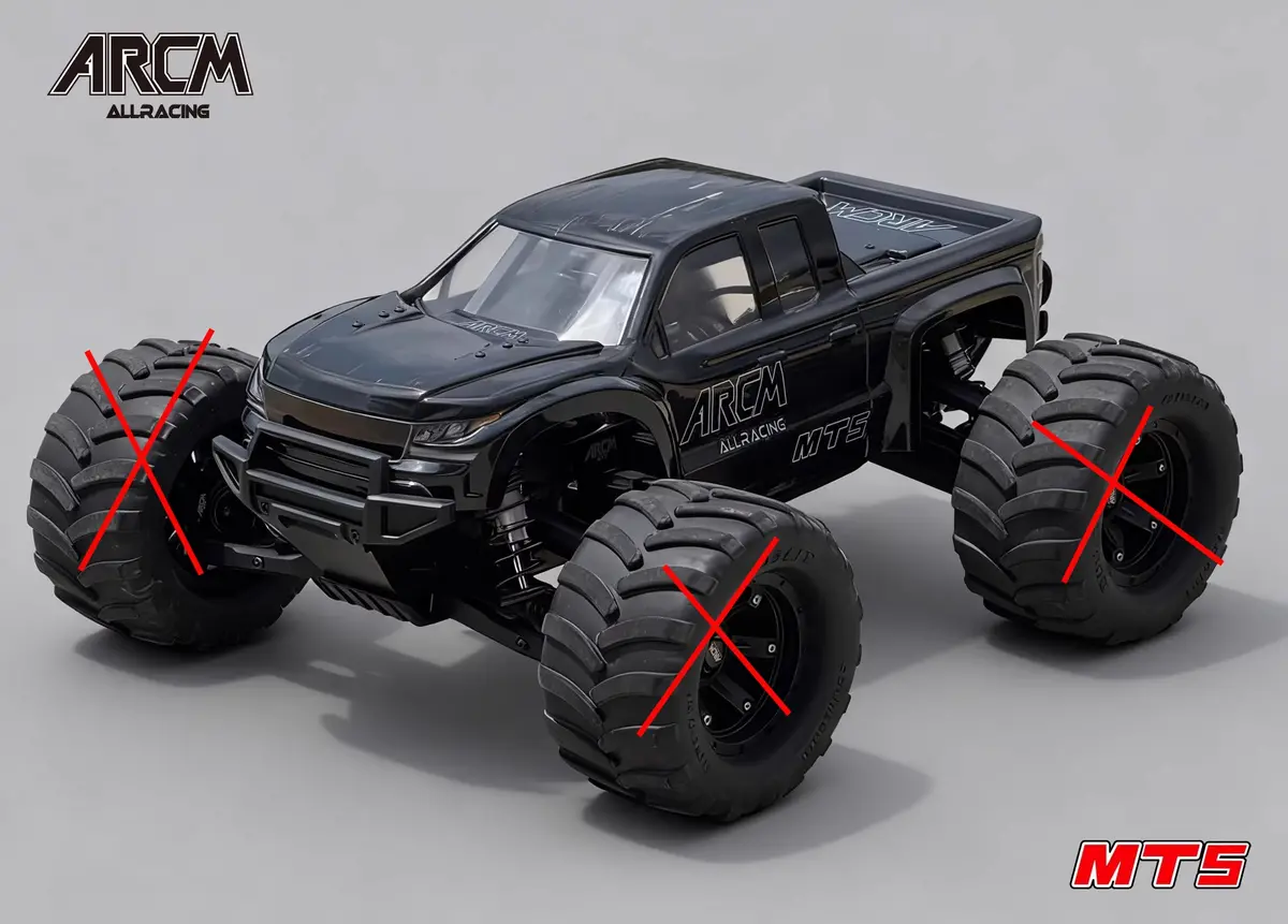Arcm Mt5 1/5 12S Rc Car Frame Pre-Assembled Version Arr 1