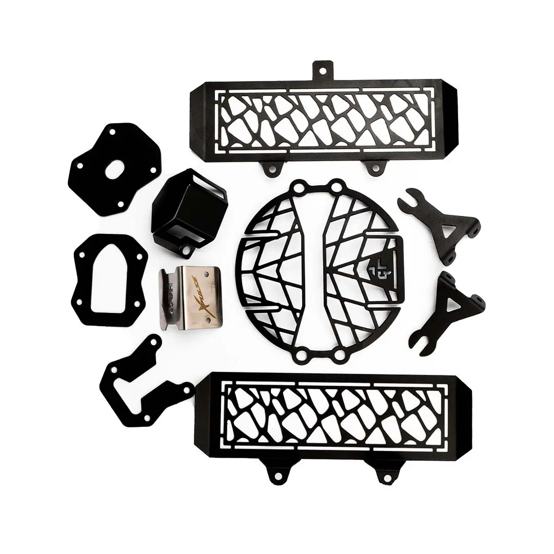 Xpulse Bs6 Combo Set: Headlight, Radiator, Fluid, & Side Stand Protection 1