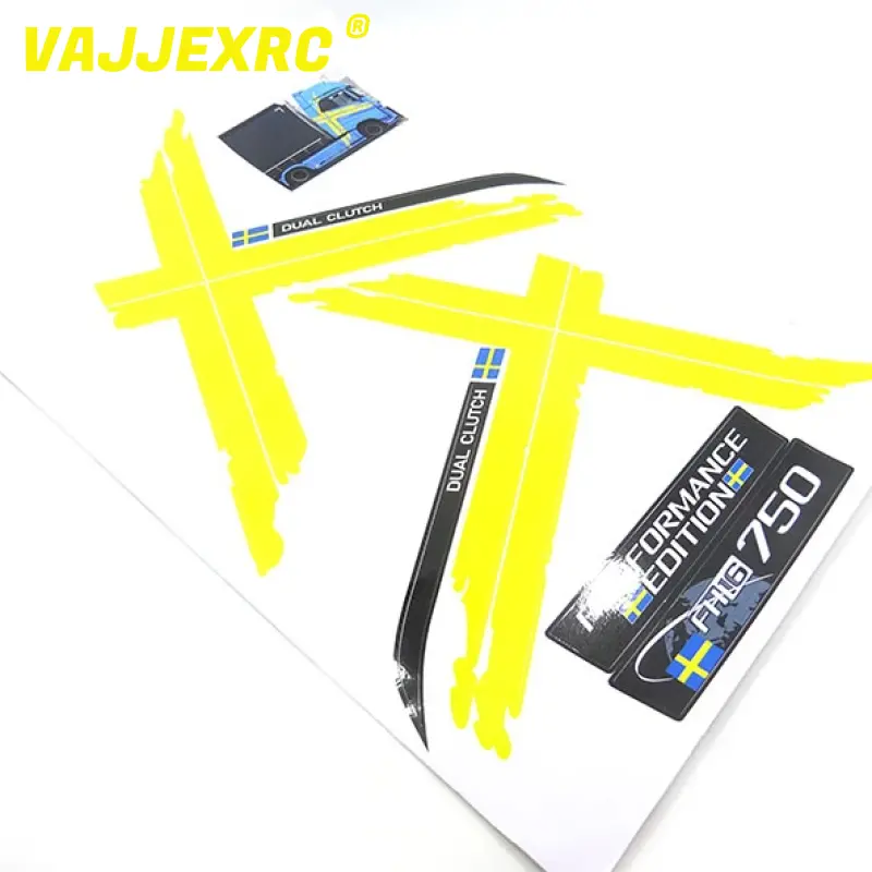 Painting Stickers Sticker Decorate For 1/14 Tamiya Rc Truck Trailer Tipper Volvo Fh16 750 1
