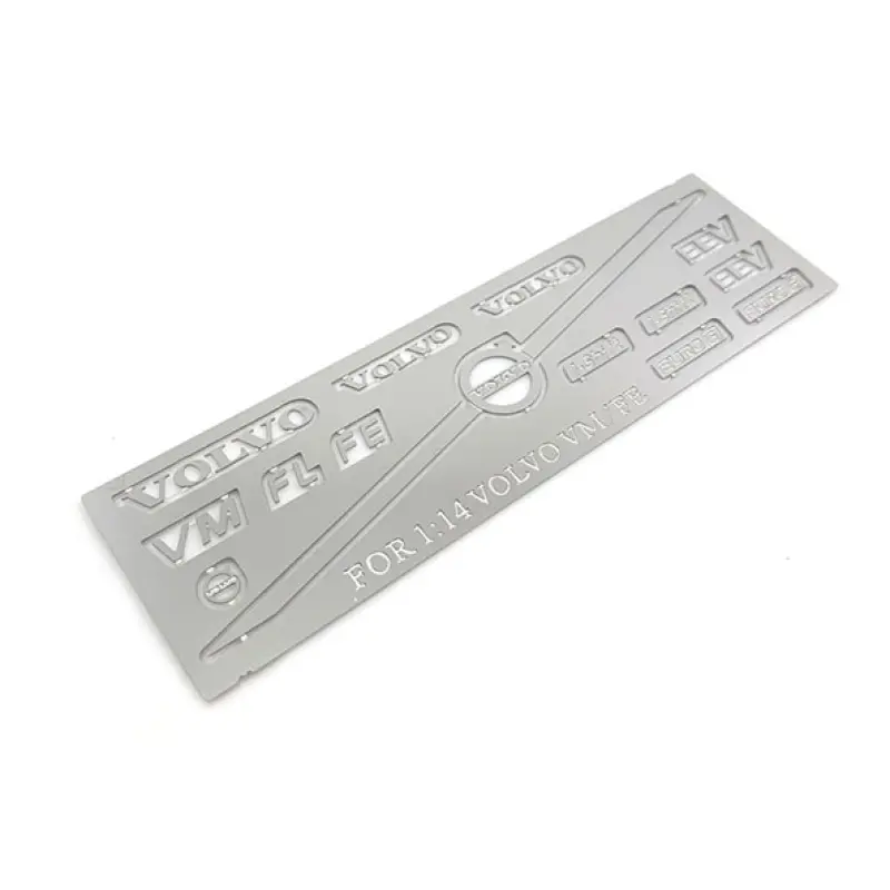 Stainless Steel Logo Set For 1/14 Lesu Remote Control Truck Volvo Vm Fe 2