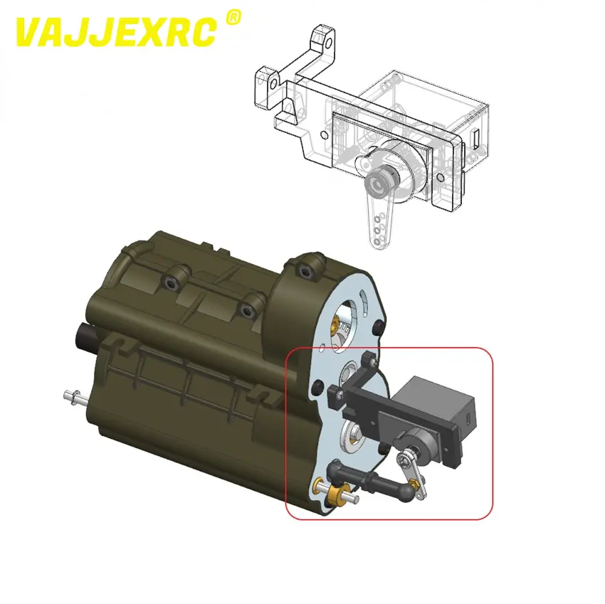 Gearbox Steering Gear Metal Bracket For 1/14 Tamiya Rc Scania R620 R470 Tractor Truck 1