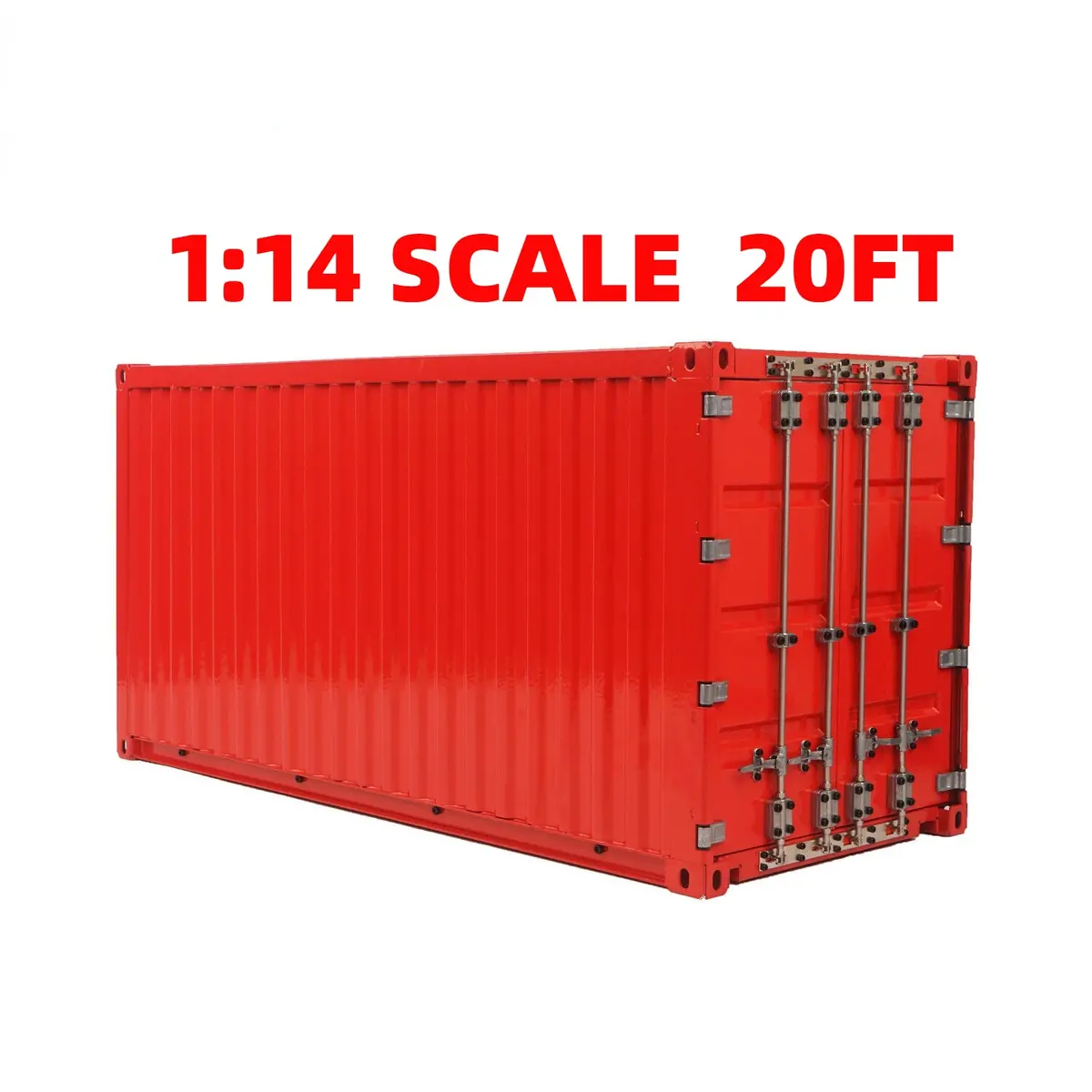 20Ft Metal Container Model For Tamiya 1/14 Remote Control Tractor Trailer 1