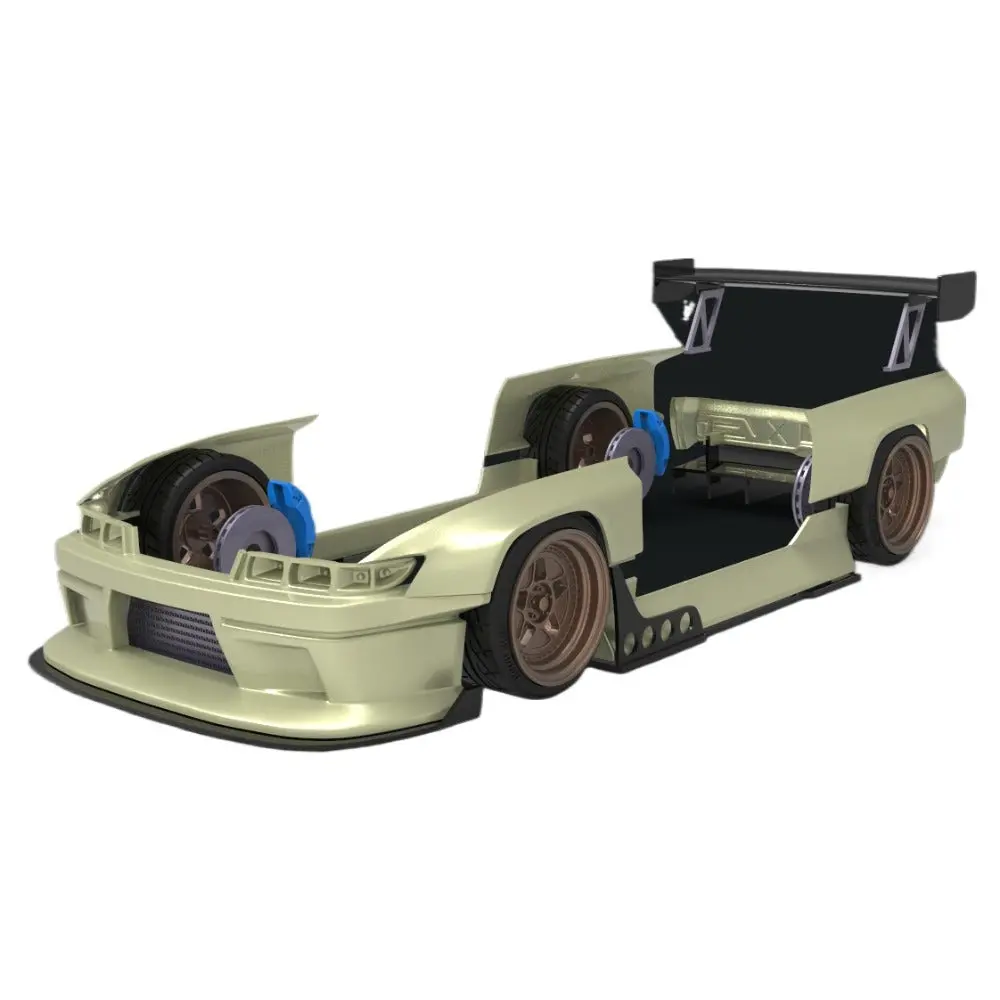 1/24 S13 Max Racing V3 Rc Drift Car 3D Printed Plastic Op Parts For Tamiya 1