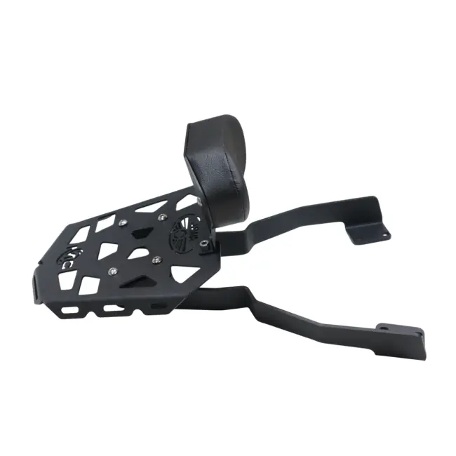 Moto Care Back Carrier For Jawa 42 Fj – Cnc Plate With Backrest 1