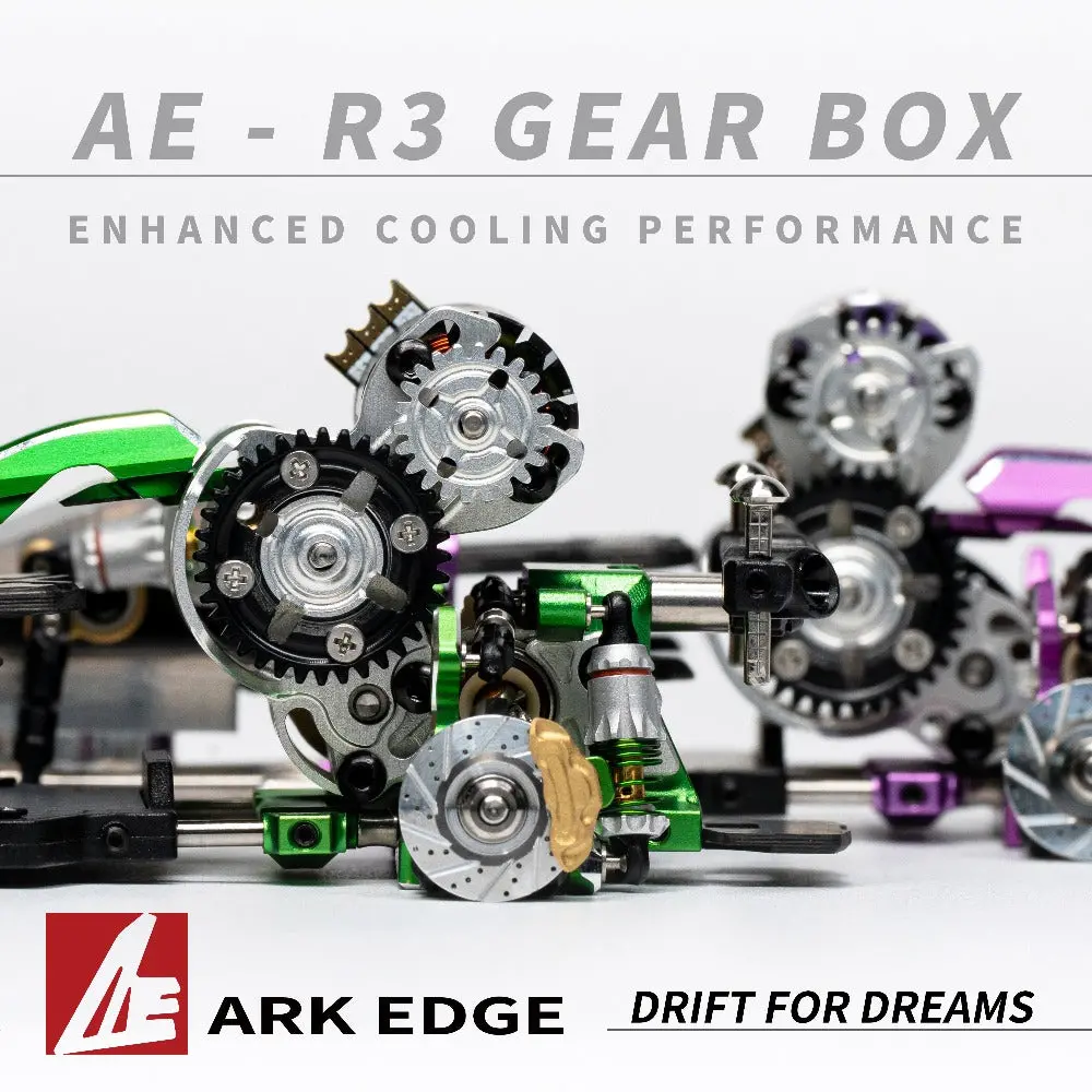 Arkedge 1/24 Rc Drift Car Ae24x-Op Ae-R3 High Traction Gearbox 1