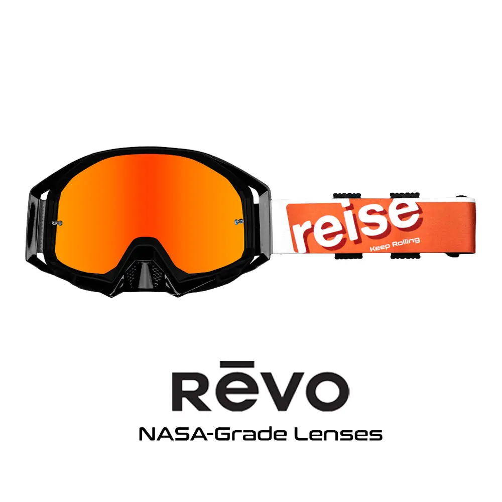 Revver (Revo) - Anti Fog & Anti Scratch Mx Goggles (Orange) 1