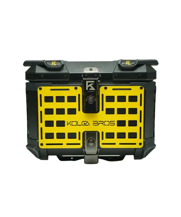 Kolga Bros Adventure Moto Trunk Aluminium Alloy Top Box - Black 1