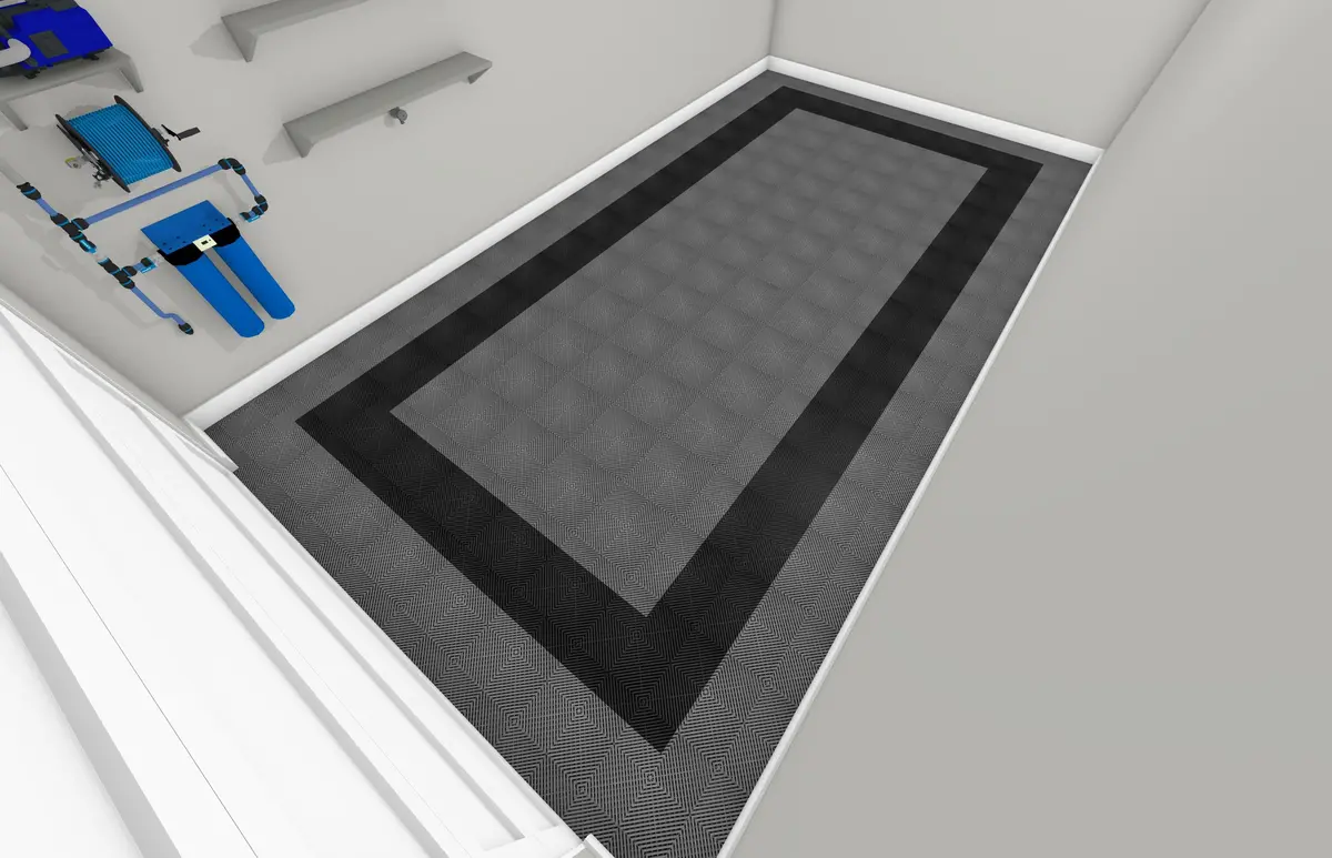 One Car Swisstrax Flooring Solution 9