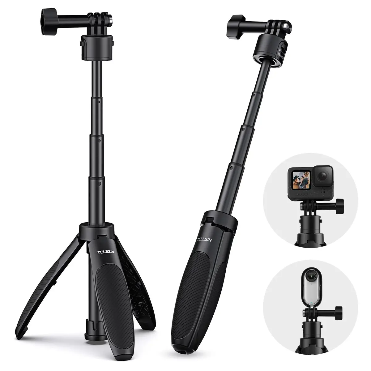 Telesin Mini Quick Release Selfie Stick 1
