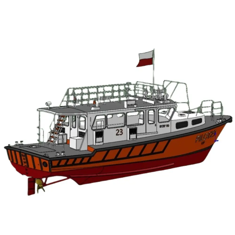 1/40 Pilot Pilotage Boat Rc Assembled Ship Model Kit 1