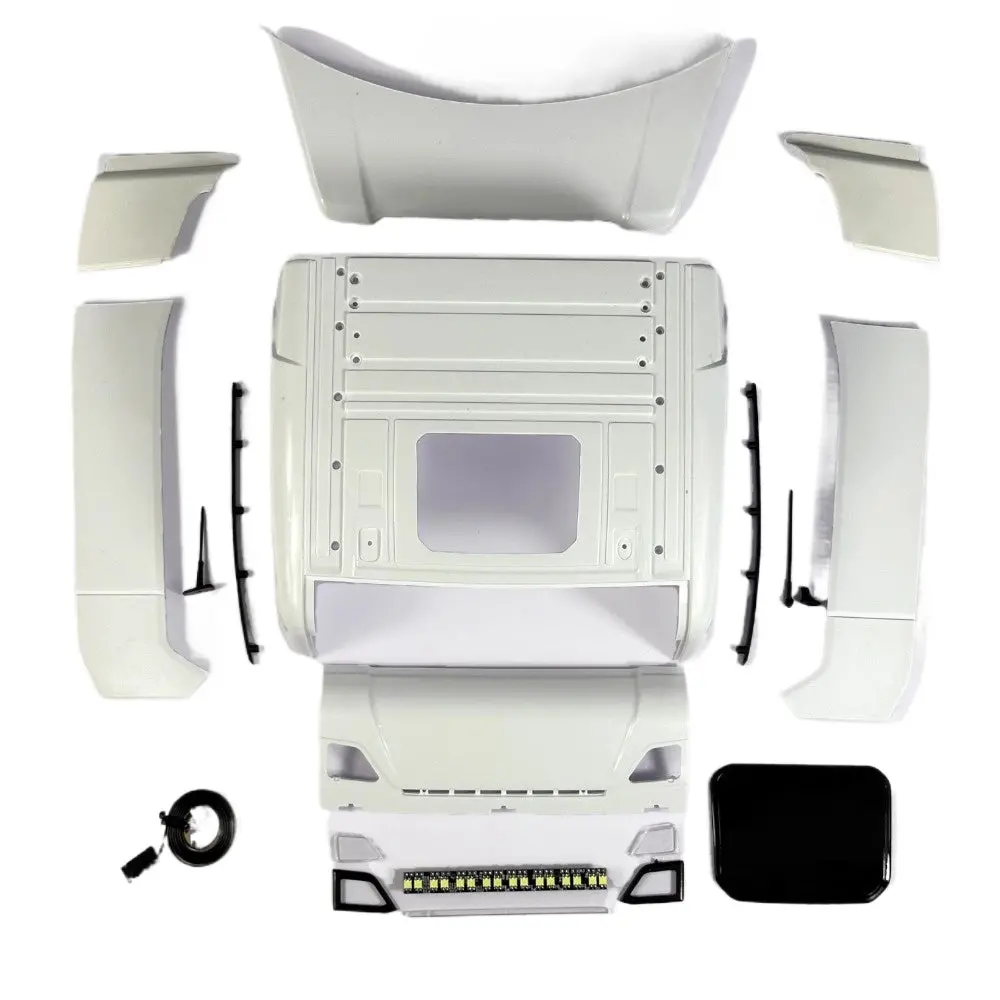 1/14 Tamiya Scania 770S Rc Tractor Mid Top Roof High Roof With Lighting Op Kit Md-S-06 1