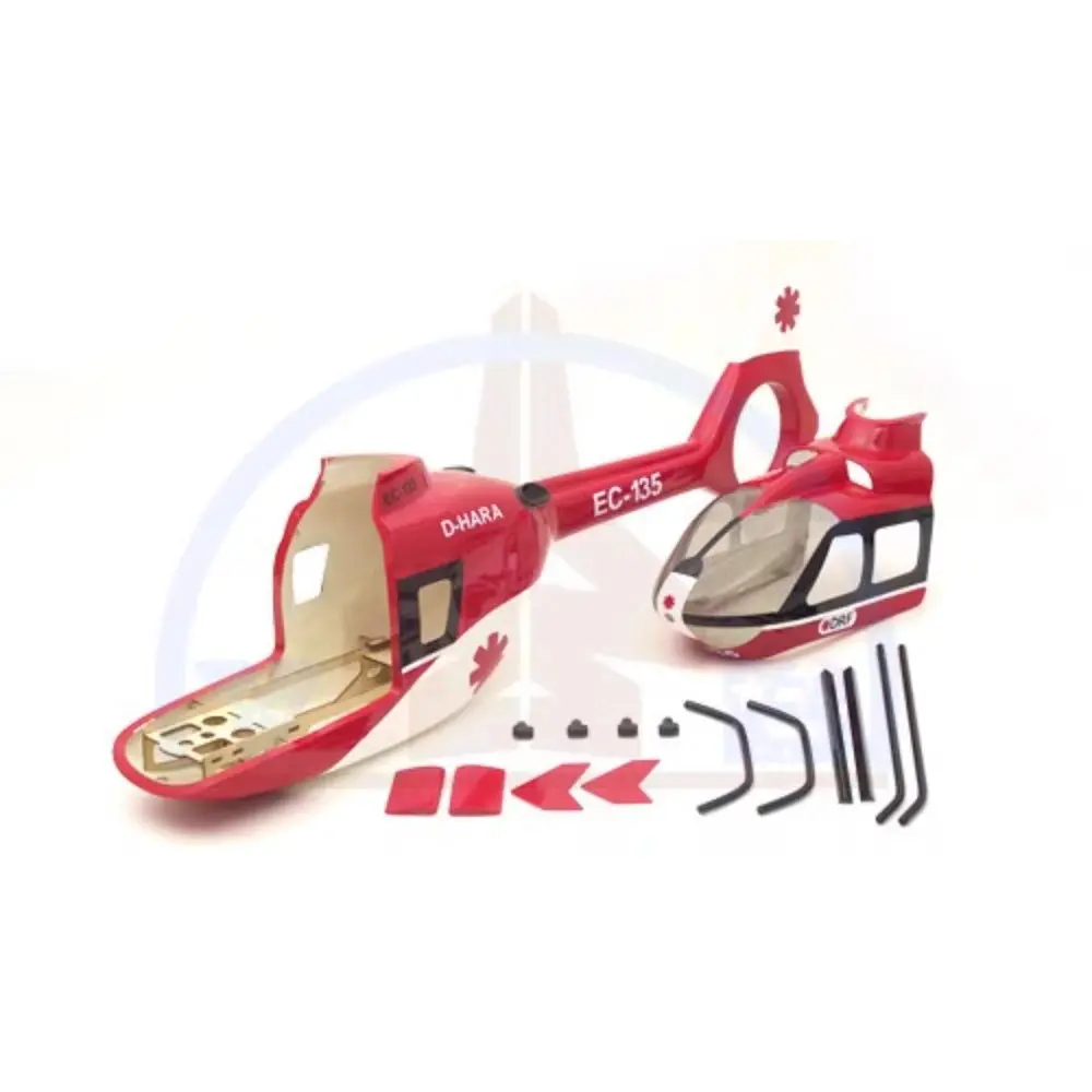 Class 500 500Ec-135 Rc Helicopter Case Scale Fuselage For 500Esp 2