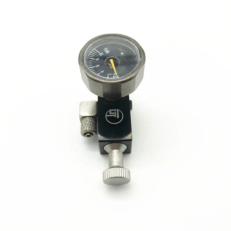 Hydraulic Overflow Valve With Gauge For 1/12 1/14 Rc Excavator Bulldozer Truck 1