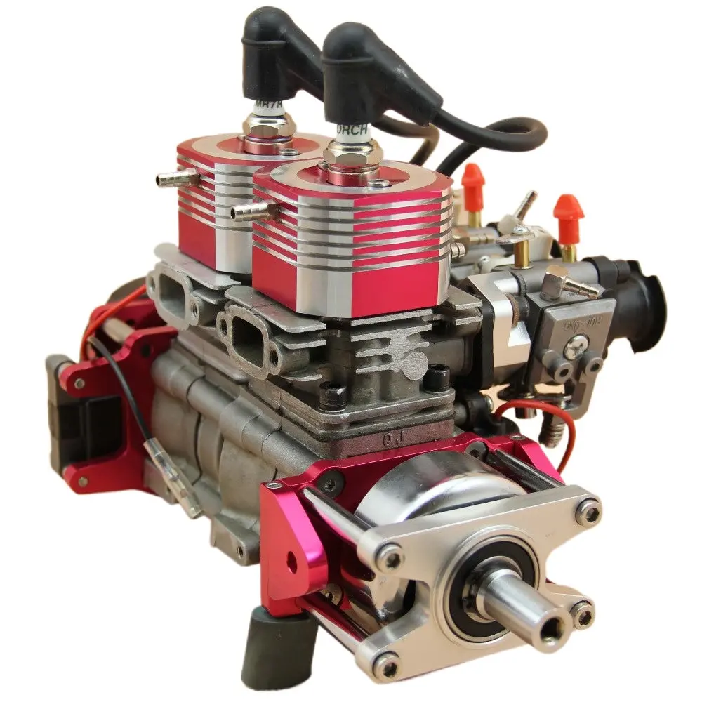 Qj 2E34cm Double Cylinder Gasoline Engine For Rc Gasoline Boat 1