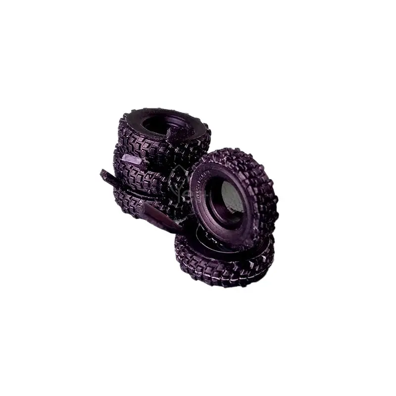1/87 Alloy Static Model Truck Retrofit Rubber Tires 4Pcs 1
