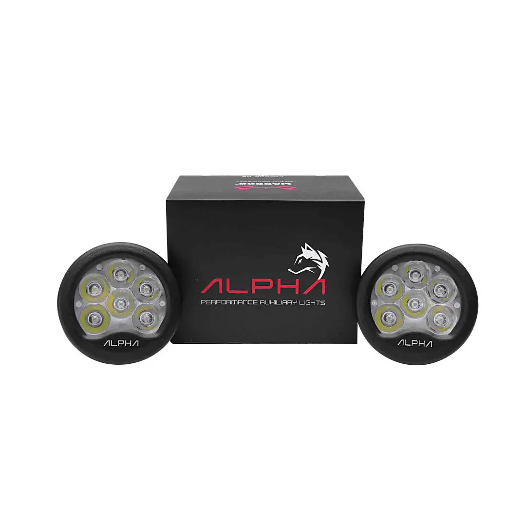 Maddog Alpha Fog Lamp Pair Universal White 1