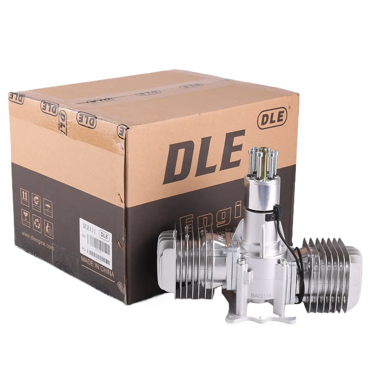 Dle111 Rc Fixed-Wing Aircraft Two-Cylinder Two-Stroke Gas Gasoline Engine 111Cc 1