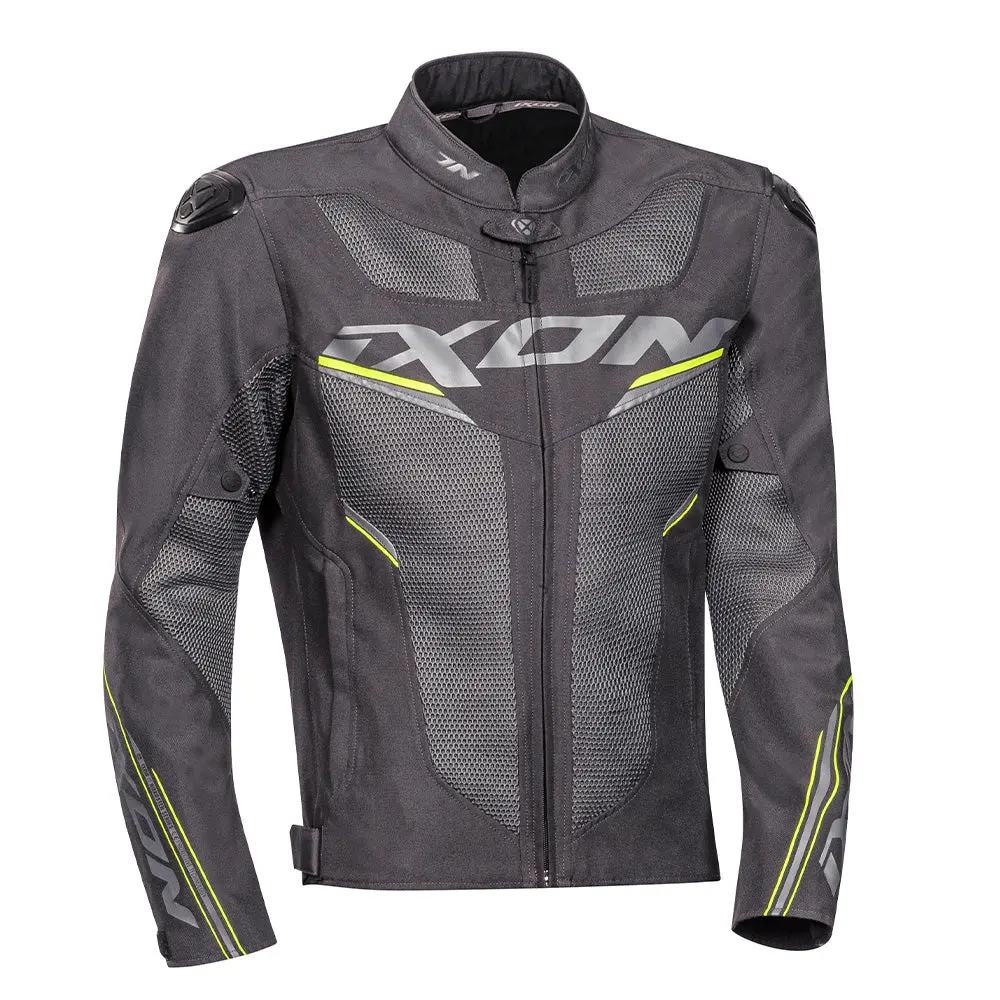 Draco - 3D Mesh Sport Touring Jacket (Anth/Grey/Bright/Yellow) 1
