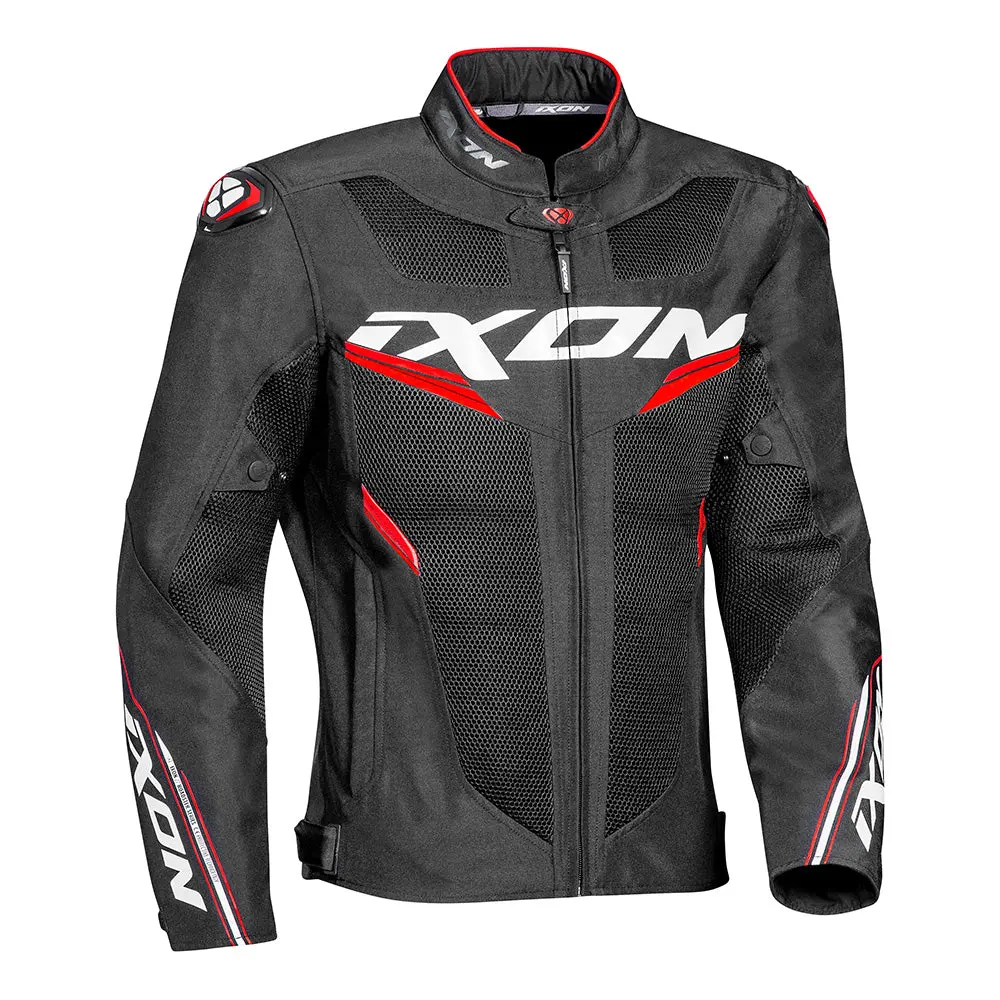 Draco - 3D Mesh Sport Touring Jacket (Black/White/Red) 1