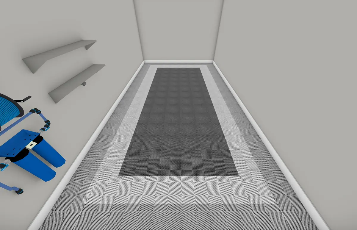 One Car Swisstrax Flooring Solution 10