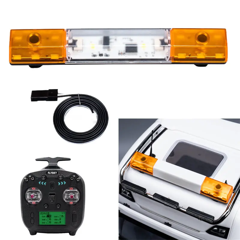 Dc 5V 1/14 Tamiya Rc Tractor Scania Actros 3363 1851 R620 770S Rotary Warning Light 1