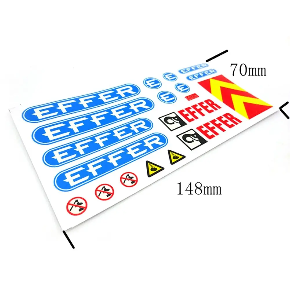 1/14 Rc Construction Vehicle Model Crane Arm Toy Model Effer Sticker D406 1