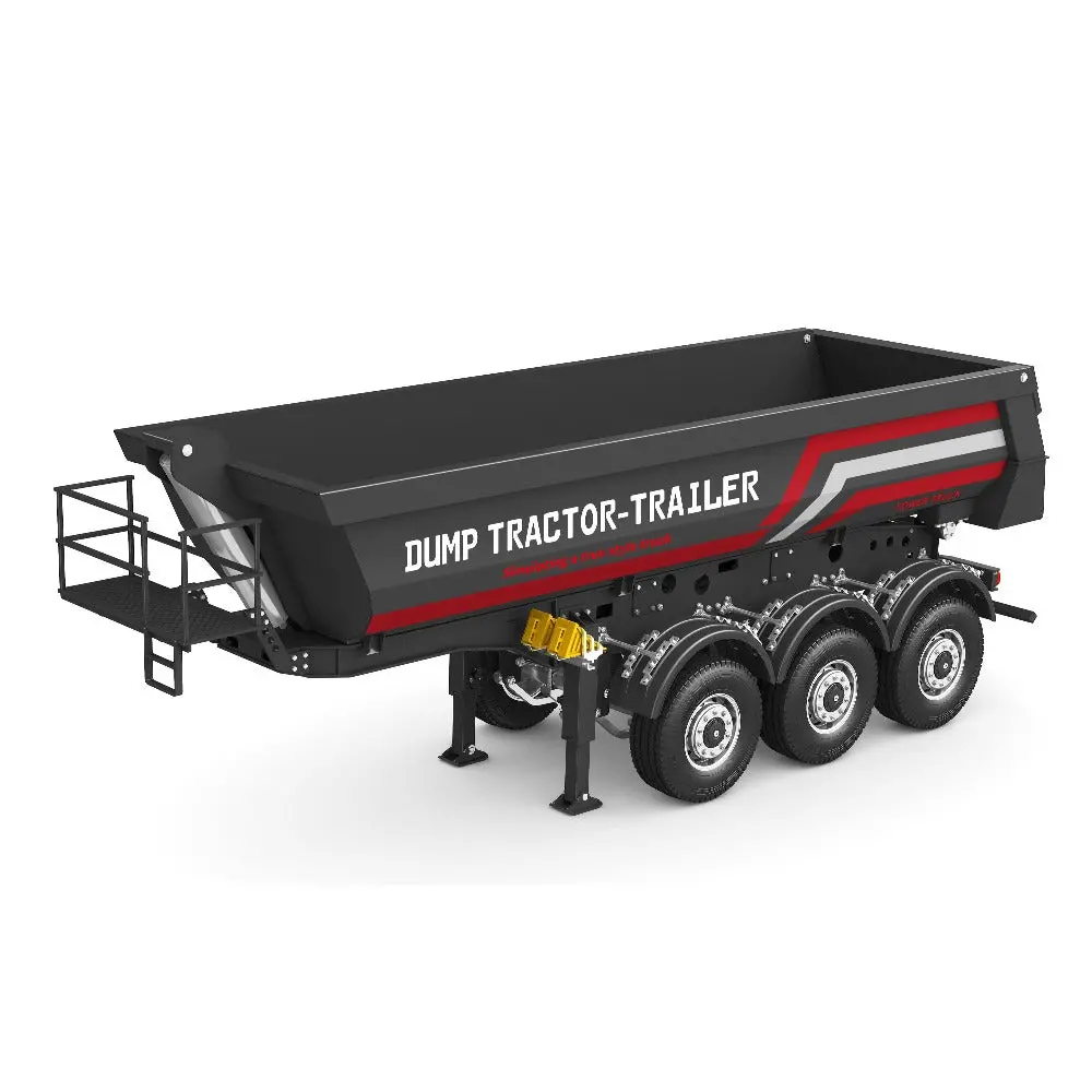 Kabolite K770s-102 1/14 Tamiya 3 Axle Metal Rc Tractor Electric Lifting Dump 1