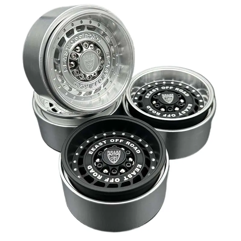 Llrc 1.9 2.2 Inch Metal Wheels For Crossrc Scx10 Trx4 1/10 Rc Car 4Pcs 1