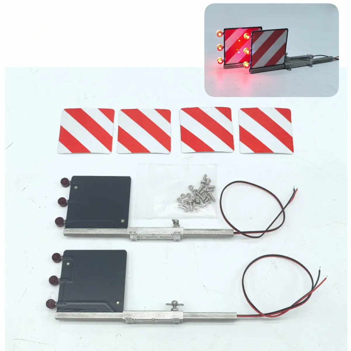 Dc 5V Wide Sign Warning Light For Tamiya 1/14 Rc Trailer Diy 1