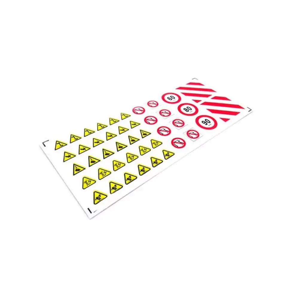 1/14 Rc Hydraulic Excavator Model Warning Uv Sticker 128X54mm D422 1