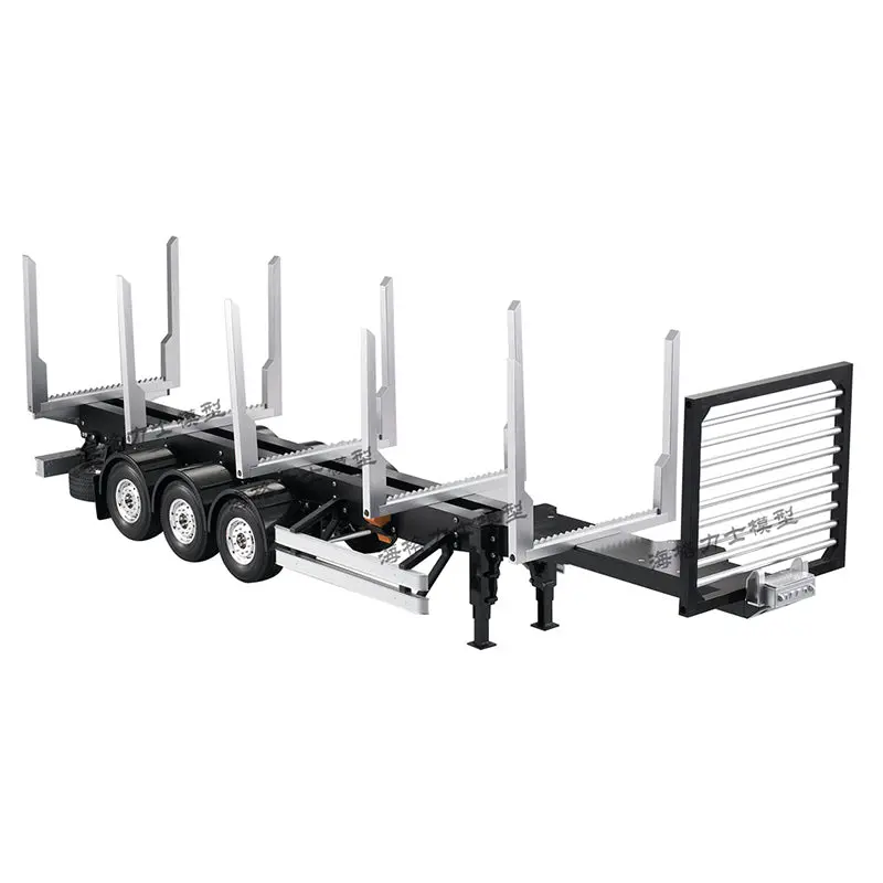 3 Axle Hercules Timber Trailer For 1/14 Tamiya Rc Truck Tractor Scania R620 1
