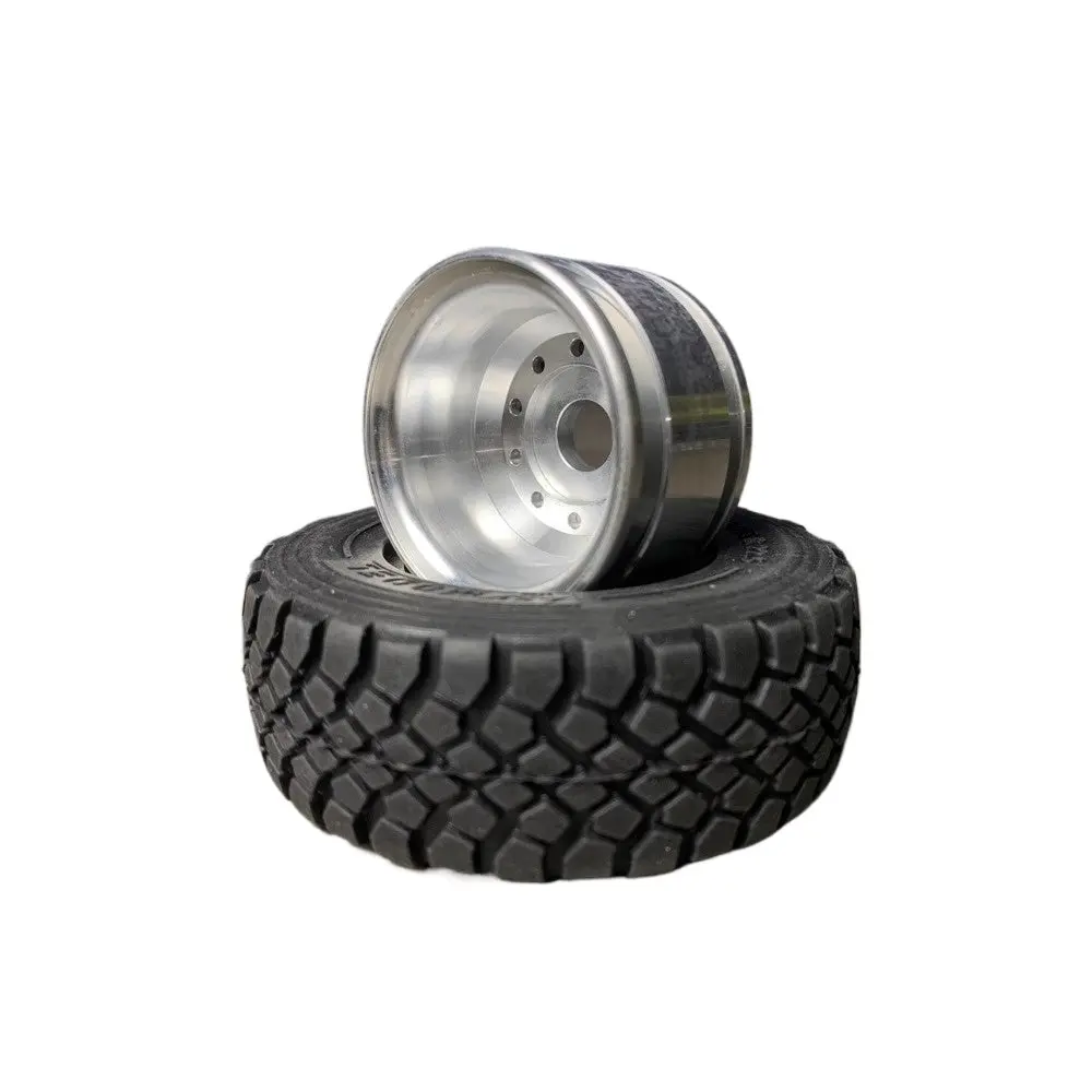 Lxyrc Heavy-Duty Wheel Hub Tire For Tamiya 1/14 Rc Engineering Vehicle Herringbone Tiregravel Tire 1