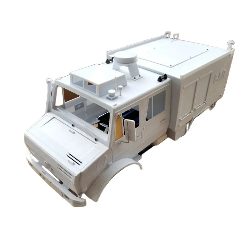 1/10 Unimok Fire Truck Hard Body Shell Kit For 1/10 Trx4 Rc Car 324Mm Wheelbase 1