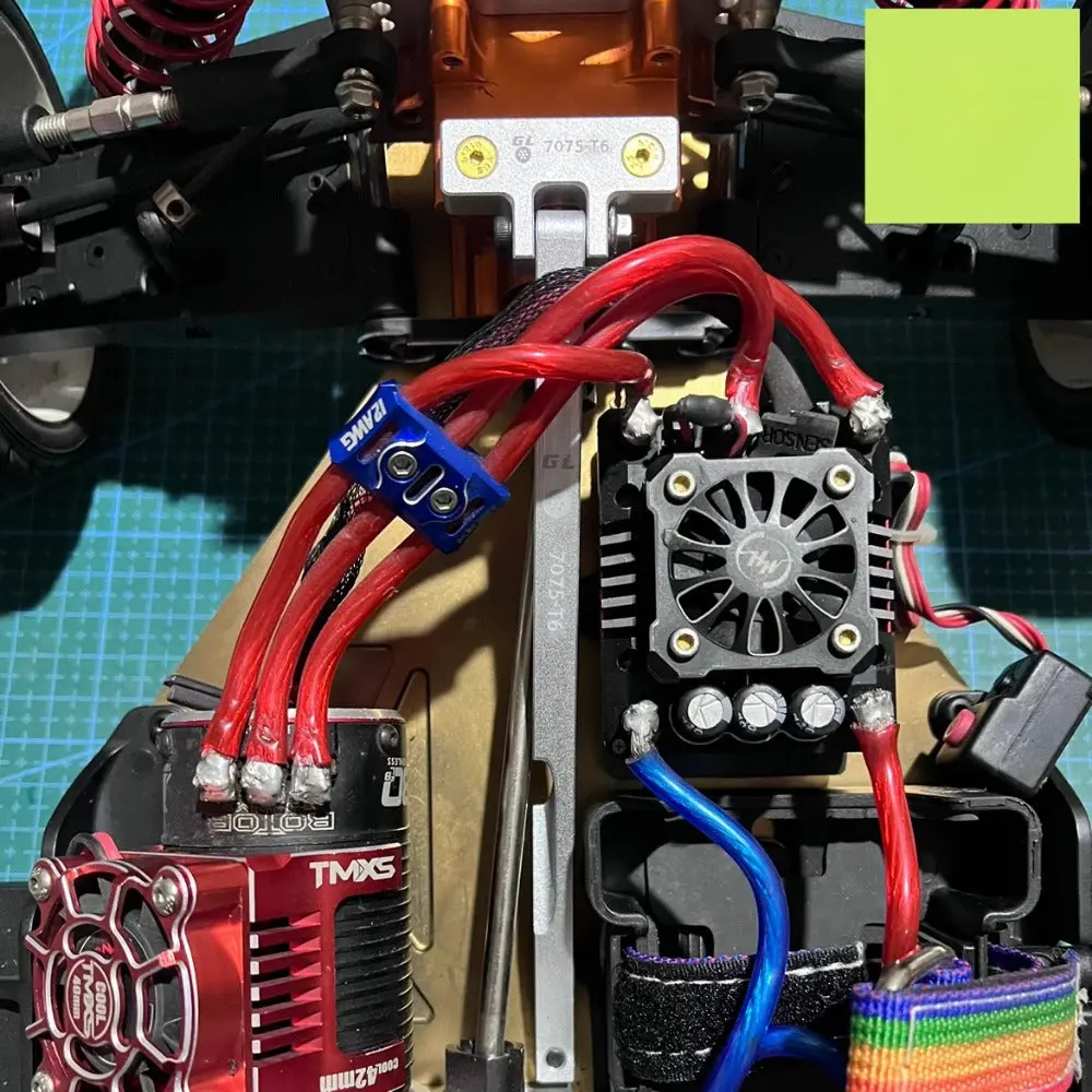 Aluminum Alloy Chassis Front And Rear Support For Km 1/7 Wrc Citroen C3 Remote Control Rally Car 2